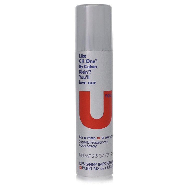 Designer Imposters U You by Parfums De Coeur - Deodorant Body Spray (Unisex) 2.5 oz