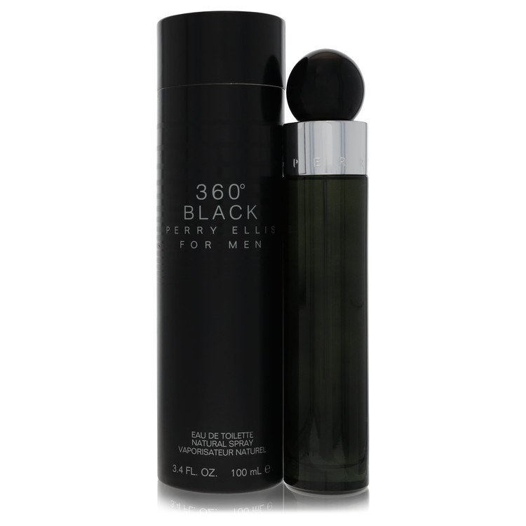 Perry Ellis 360 Black by Perry Ellis - Eau De Toilette Spray 3.4 oz