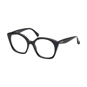 Max Mara MM5082 Women's Eyeglasses – Shiny Black, 53mm