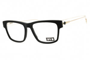 SPY WESTON56 Unisex Eyeglasses – Matte Black Gloss Crystal, 56mm