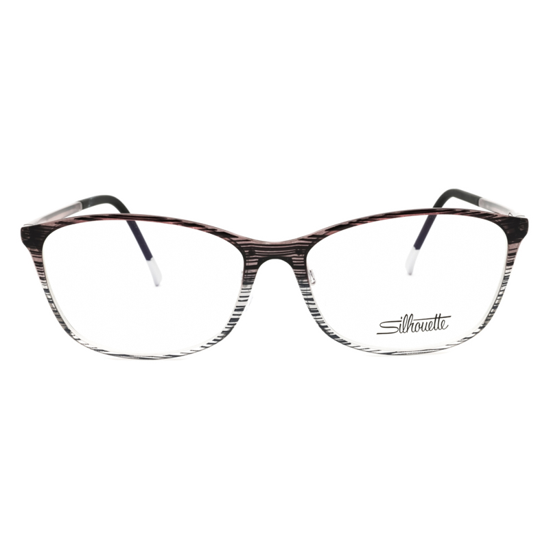 Silhouette SPXILLUSIONFULLRIM1603/75 Unisex Eyeglasses – Black Lace Shiny, 55mm - Image 2