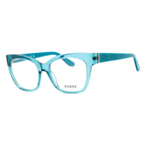 Guess GU50233 Women's Eyeglasses β Shiny Turquoise, 53mm