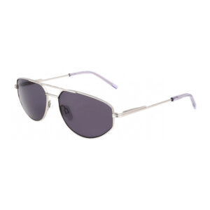 DKNY DK117S Women's Sunglasses – Satin Silver / Grey, 57mm