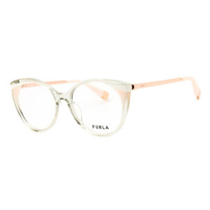 Furla VFU722V Women's Eyeglasses β Shiny Green/Grey, 53mm