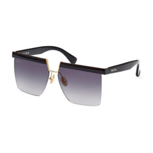 Max Mara MM0071 Women's Sunglasses – Shiny Black / Smoke Gradient, 60mm
