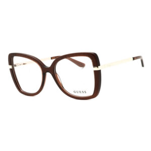Guess GU50245 Women's Eyeglasses β Shiny Dark Brown, 54mm