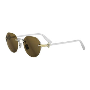 Dior CDDIAMONDR5U Men's Sunglasses β Gold/Silver / Brown, 50mm
