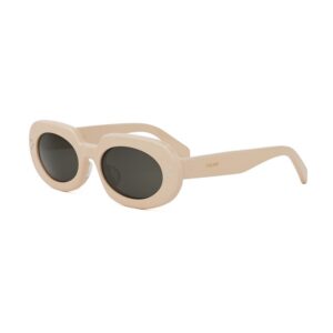 Celine CL40276U Women's Sunglasses β Shiny Ivory / Smoke, 54mm