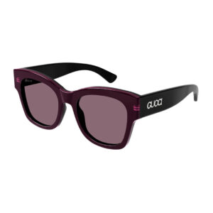 Gucci GG1789S Women's Sunglasses β Shiny Bilayer Black/Transparent Fuchsia / Lilac, 53mm