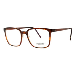 Silhouette VIVIDSKY2957/75 Unisex Eyeglasses β Havana Black Yellow/Dark Brown Matte, 53mm