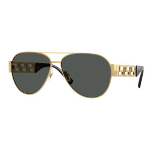 Versace VE2289 Men's Sunglasses β Gold / Dark Grey, 61mm
