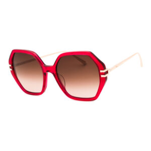 Chopard SCH370M Women's Sunglasses β Transparent Red / Brown Gradient, 57mm