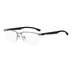 Hugo Boss BOSS1543/F Men's Eyeglasses β Matte Ruthenium/Black, 57mm