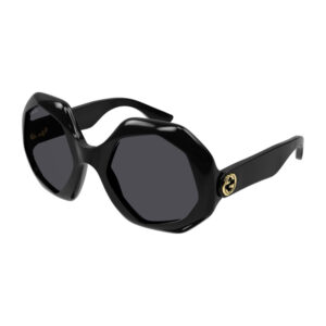 Gucci GG1242S Women's Sunglasses β Black / Grey, 57mm
