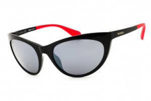 Max & Co MO0037 Women's Sunglasses β Shiny Black / Smoke Mirror, 58mm