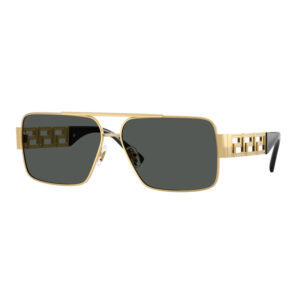 Versace VE2290 Unisex Sunglasses β Gold / Dark Grey, 61mm