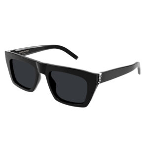Saint Laurent SLM131 Unisex Sunglasses – Black / Black, 52mm