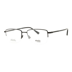 Elasta E7249 Men's Eyeglasses – Black Ruthenium, 56mm