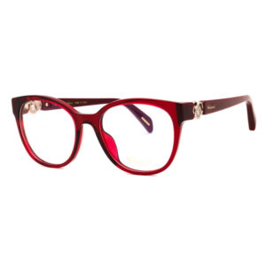 Chopard VCH356S Women's Eyeglasses – Shiny Dark Burgundy, 53mm