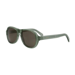 Celine CL40298I Men's Sunglasses – Shiny Green / Brown, 56mm