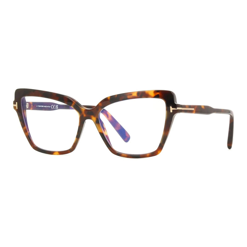 Tom Ford FT5948-B Women's Eyeglasses – Dark Havana, 55mm
