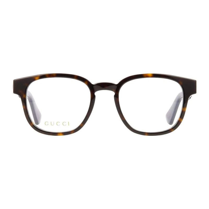Gucci GG0927O Men's Eyeglasses – Dark Havana With Blue And Red Stripe, 49mm - Image 2