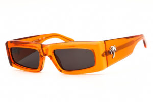 Palm Angels PERI055YREKA Unisex Sunglasses β Orange / Dark Grey, 56mm