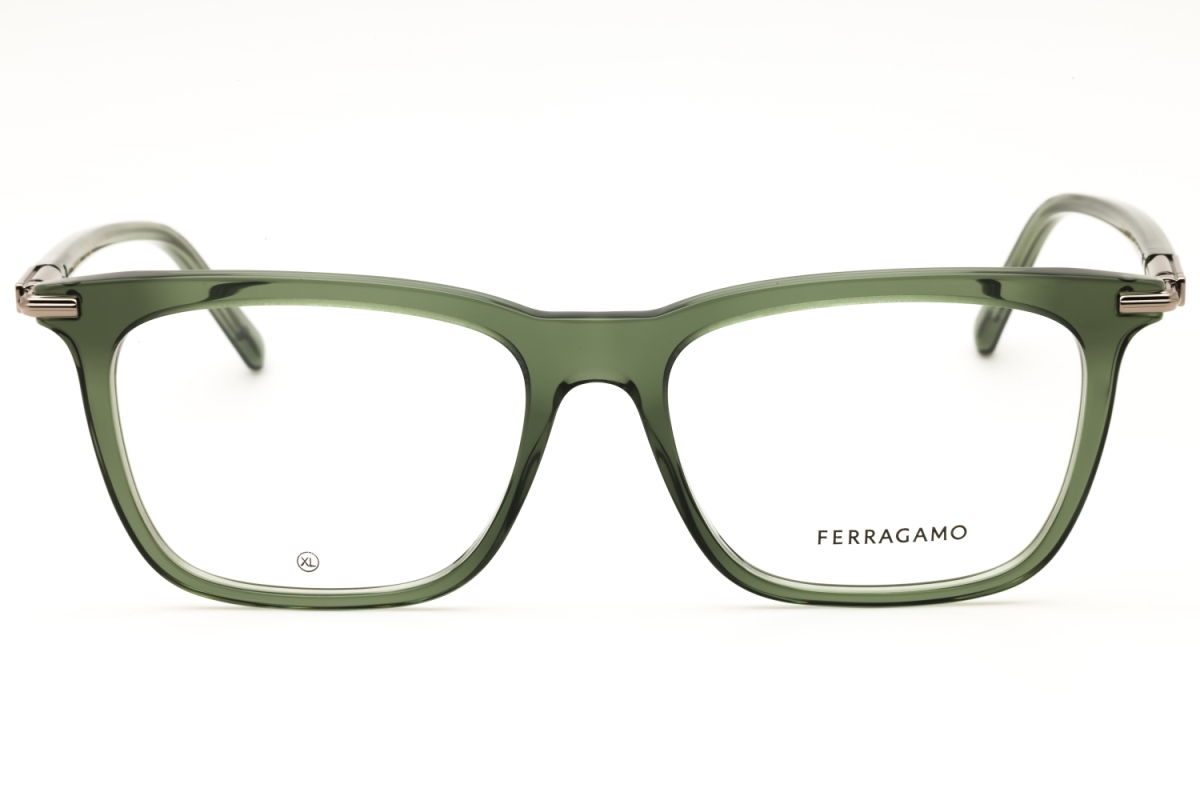 Salvatore Ferragamo SF3007 Men's Eyeglasses – Transparent Green, 56mm - Image 2