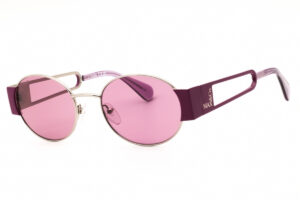 Max & Co MO0071 Women's Sunglasses β Shiny Light Ruthenium / Purple, 52mm
