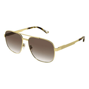 Gucci GG1223S Men's Sunglasses β Gold / Brown Gradient, 60mm