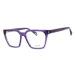 Police VPLG29 Women's Eyeglasses β Shiny Transparent Dark Purple, 53mm