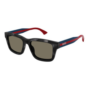 Gucci GG1869S Women's Sunglasses – Grey Havana/Blue / Brown, 53mm