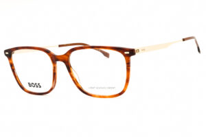 Hugo Boss BOSS1696 Men's Eyeglasses – Brown Horn, 56mm