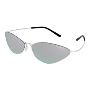 Balenciaga BB0350S Unisex Sunglasses – Silver / Silver Mirror, 68mm
