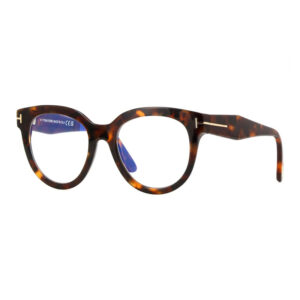 Tom Ford FT5987-B Women's Eyeglasses β Dark Havana, 52mm
