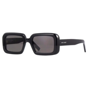 Saint Laurent SL534SUNRISE Men's Sunglasses – Shiny Black / Black, 52mm