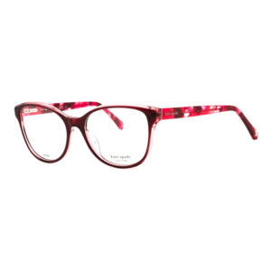 Kate Spade ROSALIND/G Women's Eyeglasses β Transparent Red On Pink, 52mm