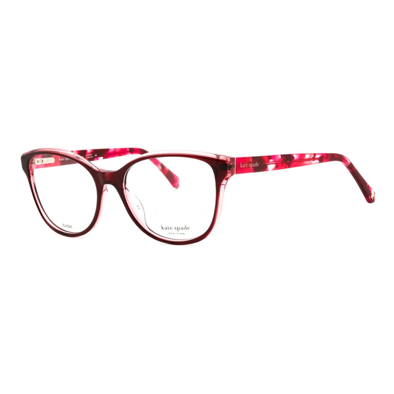 Kate Spade ROSALIND/G Women's Eyeglasses – Transparent Red On Pink, 52mm