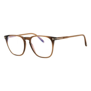 Tom Ford FT5937-B Men's Eyeglasses β Shiny Dark Brown, 52mm