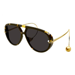 Bottega Veneta BV1273S Women's Sunglasses – Havana/Gold / Grey, 63mm