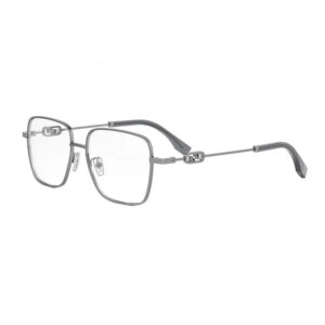 Fendi FE50102F Men's Eyeglasses β Shiny Dark Ruthenium, 54mm
