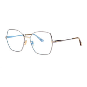 Tom Ford FT5876-B Women's Eyeglasses – Shiny Light Ruthenium, 56mm