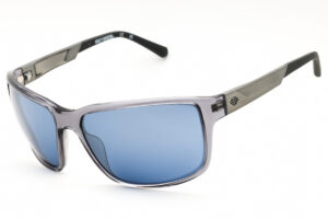 Harley Davidson HD00026 Men's Sunglasses – Grey / Blue Mirror, 61mm