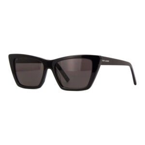 Saint Laurent SL276MICA Women's Sunglasses β Shiny Black / Grey, 53mm