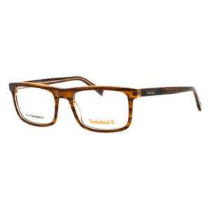 Timberland TB50023 Men's Eyeglasses β Shiny Dark Brown, 55mm