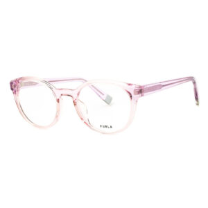 Furla VFU642V Women's Eyeglasses β Shiny Transparent Lilac, 50mm