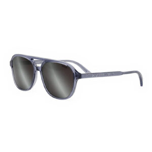 Dior INDIORN1I Men's Sunglasses β Transparent Blue / Silver Mirror, 57mm