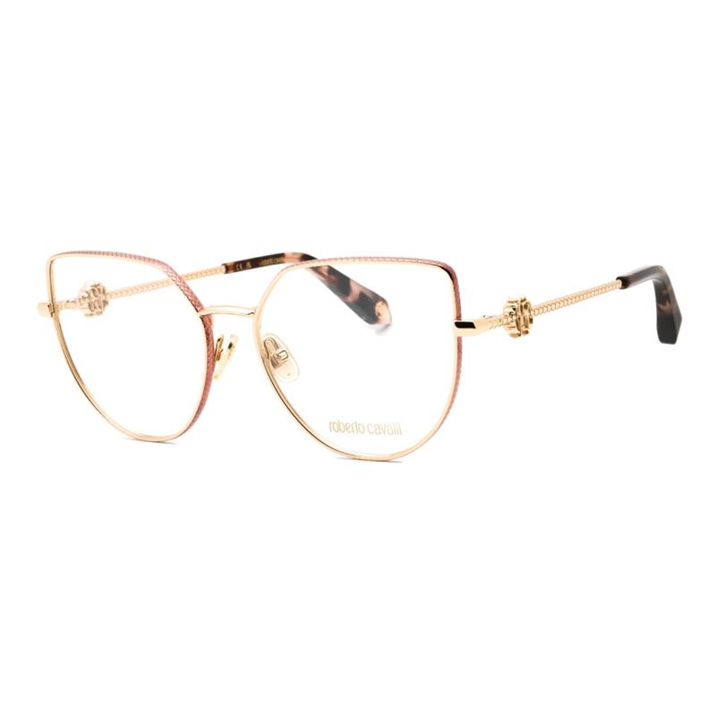 Roberto Cavalli VRC048 Women's Eyeglasses – Shiny Rose Gold, 56mm