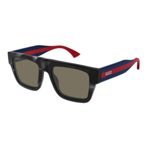 Gucci GG1868S Unisex Sunglasses β Havana/Blue/Red / Brown, 53mm