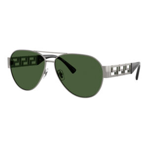 Versace VE2289 Men's Sunglasses β Gunmetal / Dark Green, 61mm